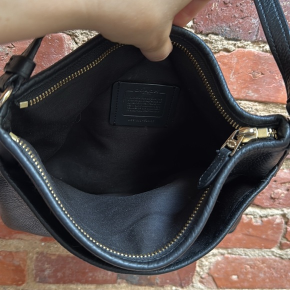 Coach leather crossbody purse, black - Picture 5 of 14